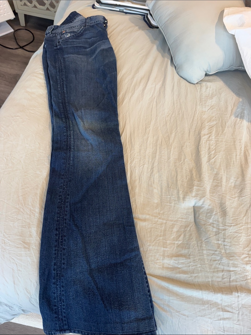 Hudson Jeans Dark Blue Wide Leg Flare Jeans